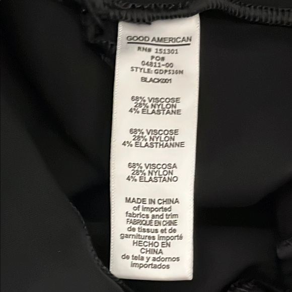 Good American Black Stretch Pants - Picture 12 of 14